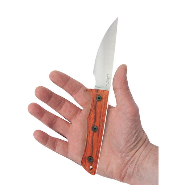 Knife, Case OrangePeel Smooth Hardwood Composite Fixed Blade